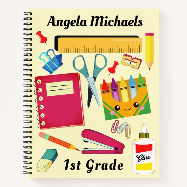 Student's School Supplies Notebook (Front)