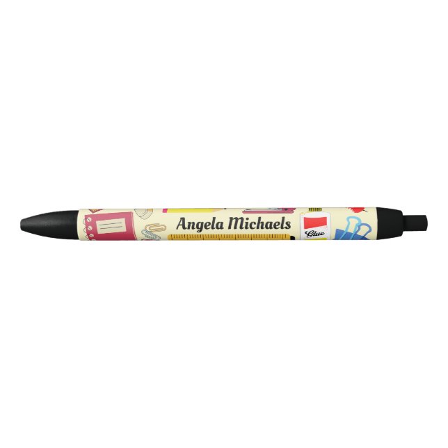 Student's School Supply Black Ink Pen (Front)