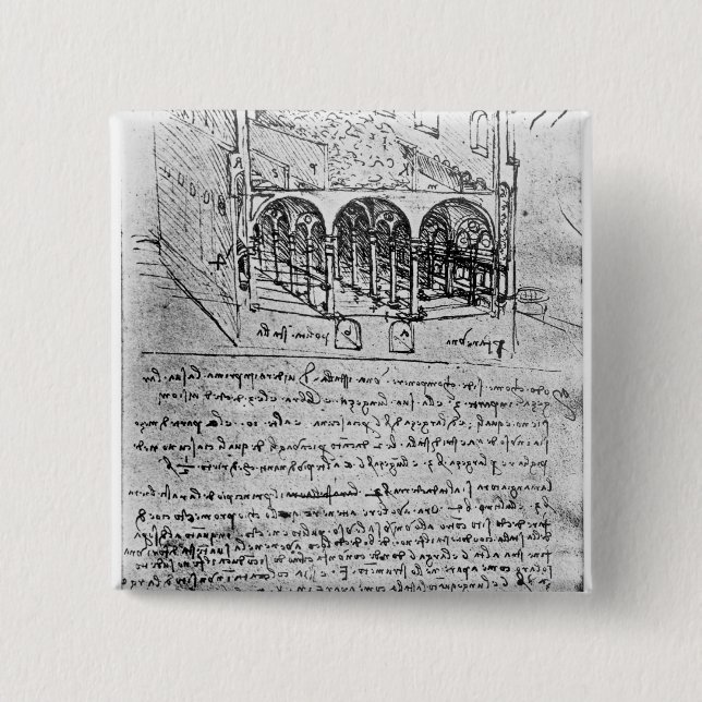 Studies for stables 15 cm square badge (Front)