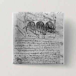 Studies for stables 15 cm square badge