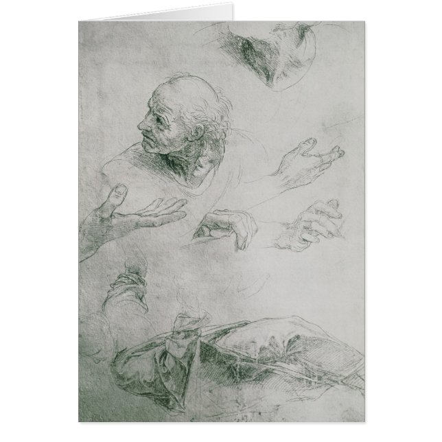 Studies for the Figure of Bramante (Front)