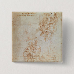 Studies of Madonna and Child 15 Cm Square Badge