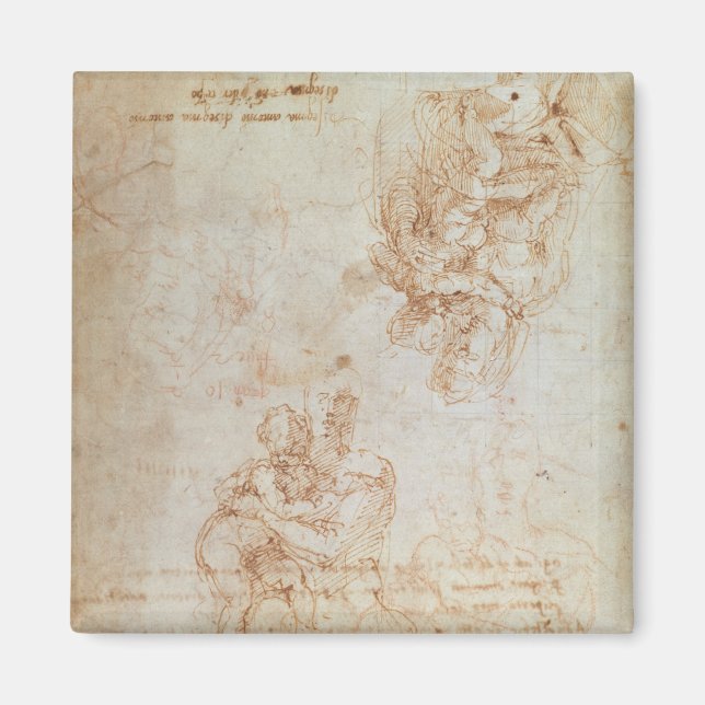 Studies of Madonna and Child Magnet (Front)