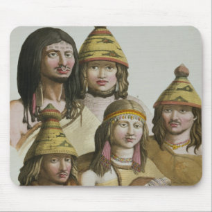 Studies of native Americans (colour litho) Mouse Pad
