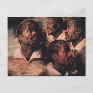 Studies of the Head of a Negro Postcard