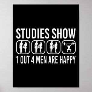 Studies Show Power Lifting Fitness Gym Bodybuildin Poster