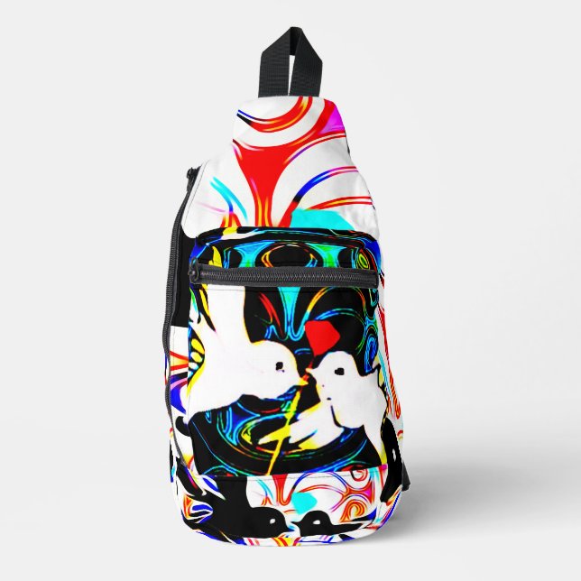 Studio16 pouch printed backpack (Front)
