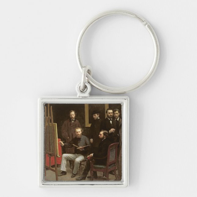 Studio at Batignolles, 1870 Key Ring (Front)