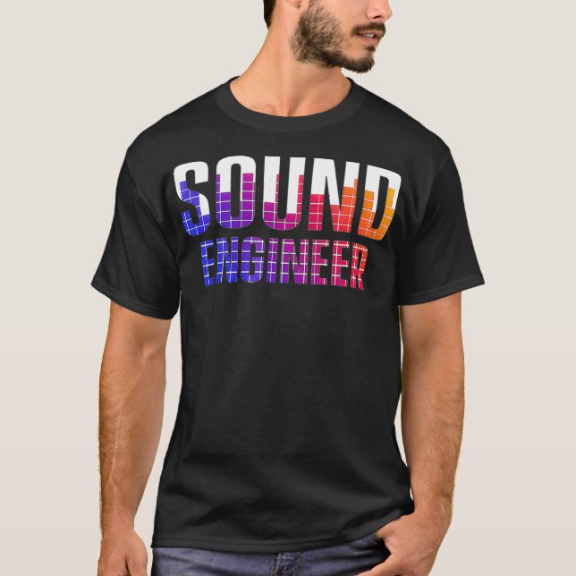 Studio Audio Engineer Tools Sound Guy Tech T-Shirt (Front)