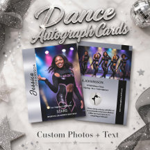 Studio Dance Autograph Card Team Cards