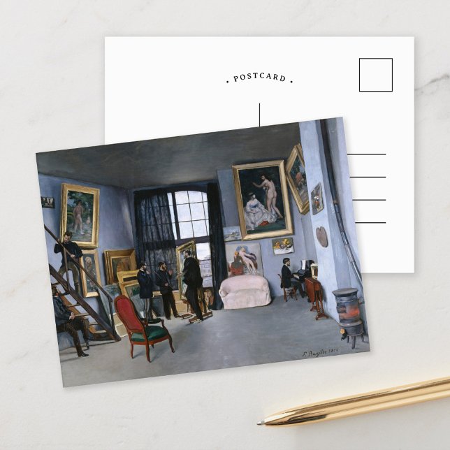 Studio en Rue de la Condamine | Frédéric Bazille Postcard (Creator Uploaded)