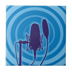 Studio Microphone Ceramic Tile