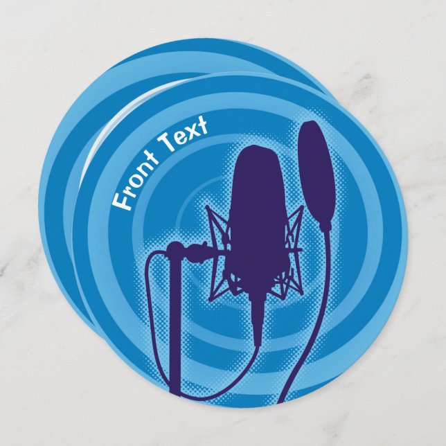 Studio Microphone Invitation (Front/Back)