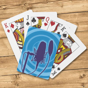 Studio Microphone Playing Cards