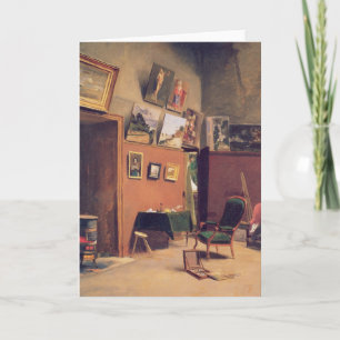 Studio on Rue de Furstenberg   Frédéric Bazille Card