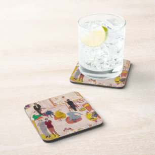 Studio Party by Florine Stettheimer Coaster