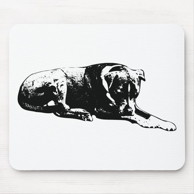 Studio Rest Dog Mouse Pad (Front)