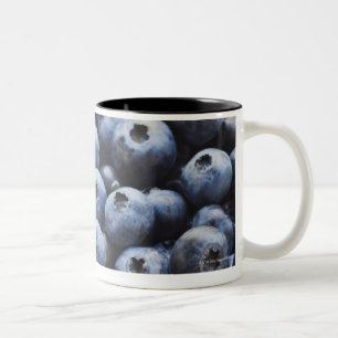 Studio shot of blueberries Two-Tone coffee mug