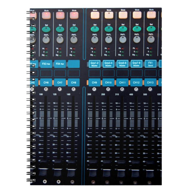 Studio sound mixer, technology gear for better nat notebook (Front)