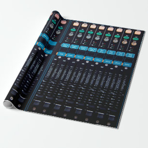 Studio sound mixer, technology gear for better nat wrapping paper