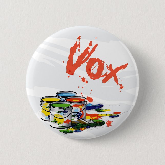 studio vox 6 cm round badge (Front)