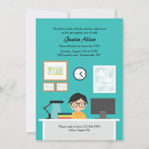 Studious Boy Invitation