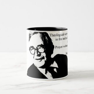 Study and Prayer Karl Barth Two-Tone Coffee Mug