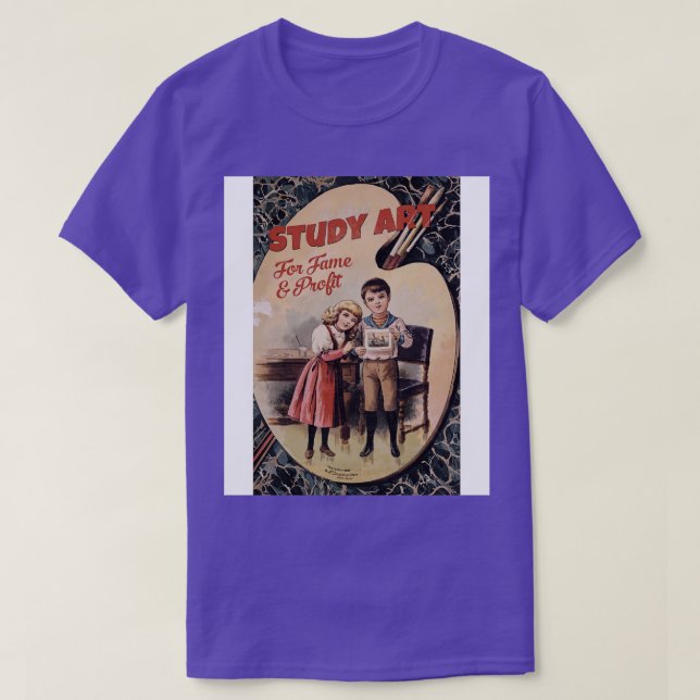 study art for fame and profit T-Shirt (Design Front)