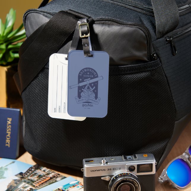 Study at HOGWARTS™ Astronomy Tower Luggage Tag (Front & Back)