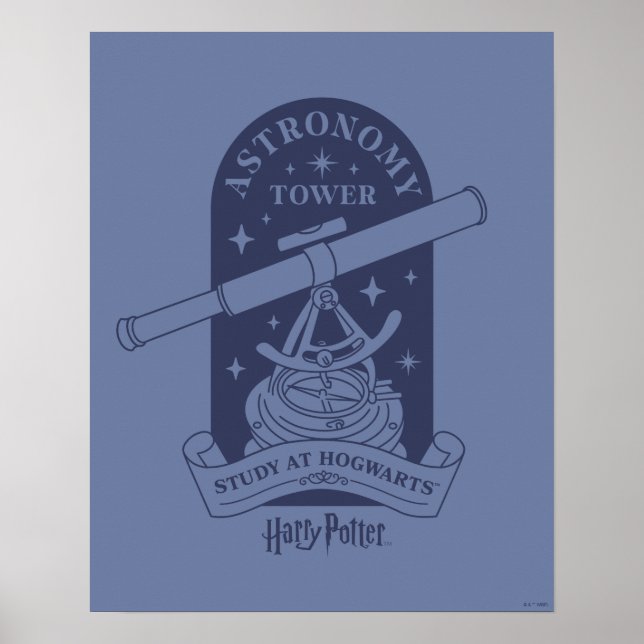 Study at HOGWARTS™ Astronomy Tower Poster (Front)