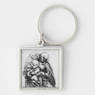 Study for a Madonna with a Cat, c.1478-80 Key Ring