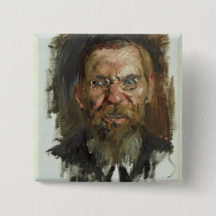 Study for a Portrait of Professor Dr. Eduard 15 Cm Square Badge