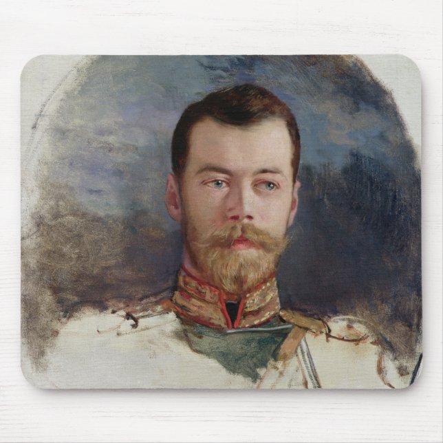 Study for a portrait of Tsar Nicholas II  1898 Mouse Pad (Front)