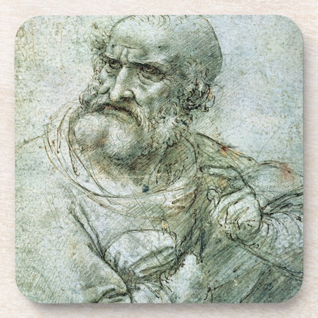 Study for an Apostle from The Last Supper, c.1495 Coaster (Front)