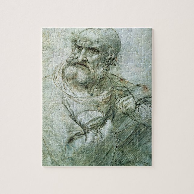 Study for an Apostle from The Last Supper, c.1495 Jigsaw Puzzle (Vertical)