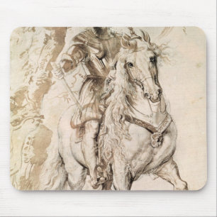 Study for an equestrian portrait mouse pad