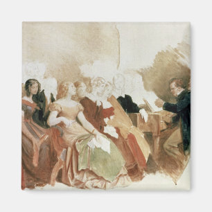 Study for An Evening at Baron von Spaun's Magnet