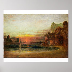 Study for 'Calypso's Grotto', c.1843 (oil on panel Poster