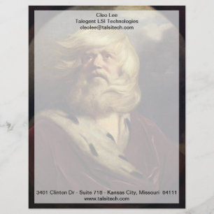Study for King Lear - Joshua Reynolds Letterhead Design