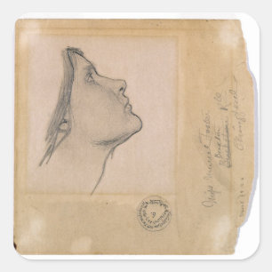 Study for 'Lamia', c.1904-05 (pencil on paper) Square Sticker