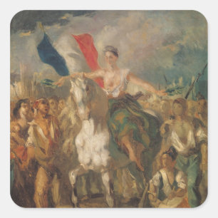 Study for 'Liberty', 1830 Square Sticker