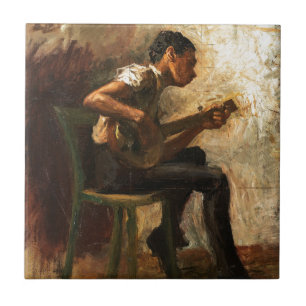 Study for Negro Boy Dancing Ceramic Tile