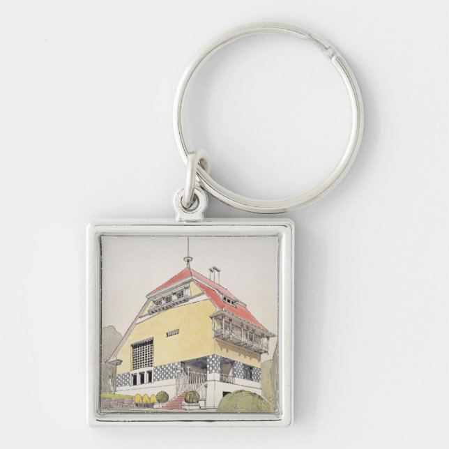 Study for Olbrich's House, Darmstadt, from 'Archit Key Ring (Front)