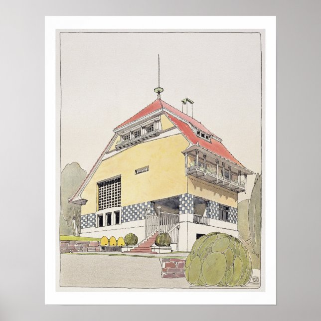 Study for Olbrich's House, Darmstadt, from 'Archit Poster (Front)