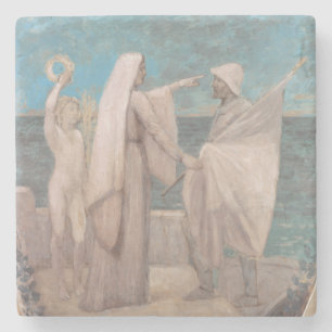 Study for Patriotism by Pierre Puvis de Chavannes Stone Coaster