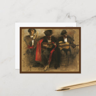 Study for Seated Musicians, Sargent Postcard