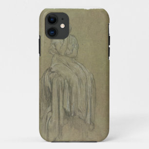 Study for Solitude, c.1890 (chalk on paper) iPhone 11 Case