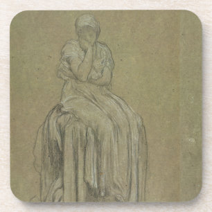Study for Solitude, c.1890 (chalk on paper) Coaster