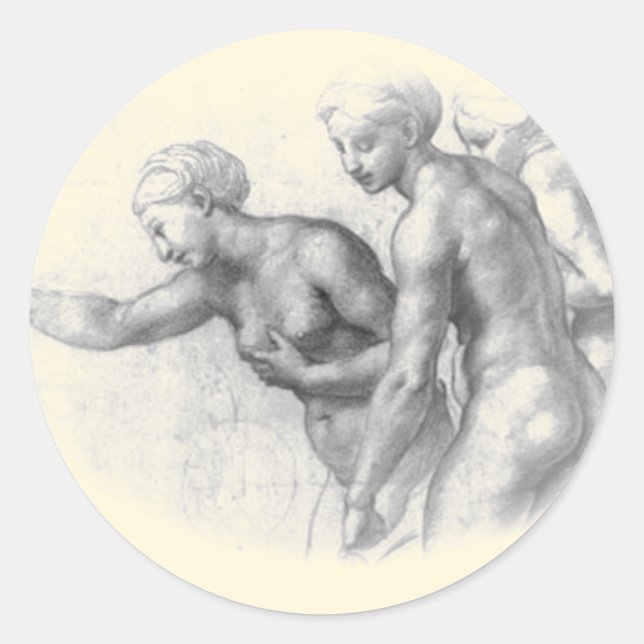 Study for the 3 Graces - Raphael sticker (Front)