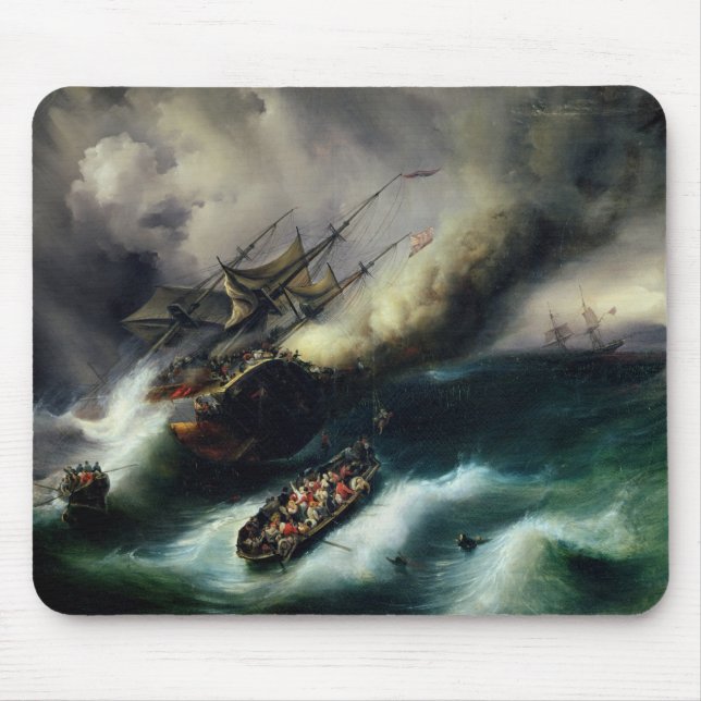 Study for The Burning of the 'Kent' in 1825 Mouse Pad (Front)
